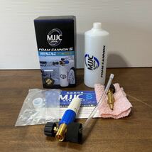 MJJC 最新強化版 フォームキャノンS 泡洗車 フォームガン AR BLUE CLEAN Black＆Deckerに対応 高圧洗浄機用 スノーフォームランス (1-1_画像1