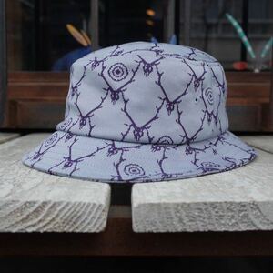 【完全売切り】中古美品 South2West8（サウスツーウエストエイト) 　バケットハット/Bucket Hat - Poly Jq. / Skull&Target-Grey Ｌサイズ