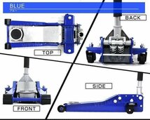 【数量限定セール】フロアジャッキ 3t ガレージジャッキ ローダウンジャッキ デュアルポンプ ダブルポンプ 低床ジャッキ 75~500mm 油圧式_画像6