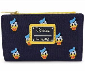 【Loungefly】ディズニー ドナルド ダック 財布 ラウンジフライ キャンバスジップ ウォレット Disney Donald Duck Wallet