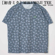 初音ミク MIKUMOJI TEE　半袖Tシャツ マルチカラー Mサイズ 初音ミク×R4G メンズ　レディースL　送料無料_画像1