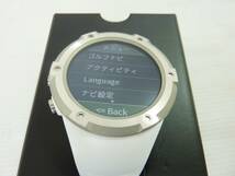 CV5289tb 売り切りセール！ 美品 Shotnavi ショットナビ Evolve PRO Touch ホワイト GPS ゴルフナビウォッチ 腕時計タイプ_画像3