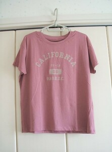 サマンサモスモスblue★カリフォルニアプリントTシャツ・ピンク★タグ付き