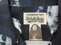 [12B-510-103-1] WACKO MARIA ワコマリア BOB MARLEY HAWAIIAN SHIRT シャツ サイズM ブラック_画像6