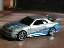 即決☆☆ルース NISSAN SKYLINE GT-R (BNR34)　スカイライン 　ワイルドスピード　FAST&FURIOUSホットウィール Hot Wheels_画像5