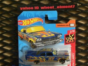 即決☆☆'57 PLYMOUTH FURY HW FLAMES ショートカード　ホットウィール Hot Wheels