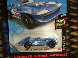 即決☆☆CORVETTE GRAND SPORT ROADSTER HW RACE DAY　ホットウィール Hot Wheels