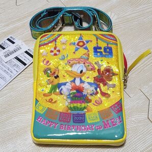 ディズニー ドナルド ハッピーバースデー トゥーミー ショルダーポーチ TDR 新品未使用