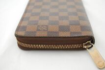 ■超美品■ ルイヴィトン Louis Vuitton ダミエ ジッピーオーガナイザー メンズ レディース 1円 定価10万_画像5