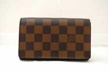 ■超美品■ ルイヴィトン Louis Vuitton ダミエ ポルトフォイユトレゾール 財布 メンズ レディース １円 定価約6万_画像3