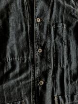 RRL LIMITED EDITION インディゴリネンコート S フランスビンテージ復刻 天然インディゴ ラルフローレンフランスビンテージ30s40s_画像7