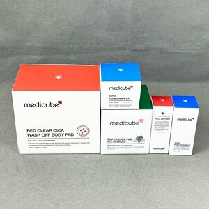 未使用品 medicube メディキューブ 5点セット◆レッド ボディパッド セラム CICAパッド ゼロPO クリーム セラム [U10625]