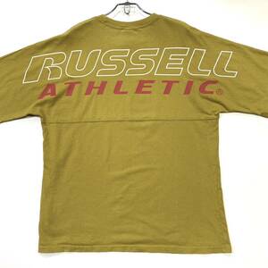 RUSSELL ATHLETIC/NICO AND… ダブルネームTシャツ メンズL オリーブイエロー