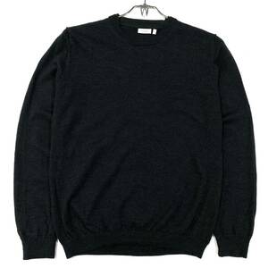 Calvin Klein(カルバンクライン)ニットセーター クルーネック メンズL グレー系