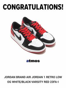 新品未開封 国内正規品 Nike Air Jordan 1 Retro Low OG Black Toe ナイキ ジョーダン ロー ブラック つま黒 27.5 9.5