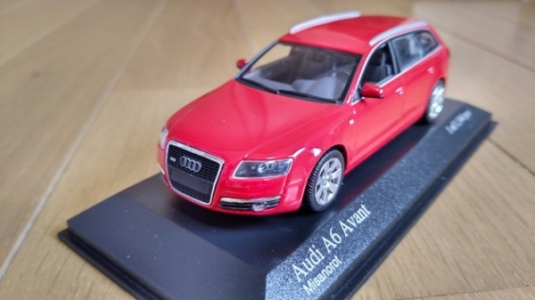 即決　PMA　AUDI　A6　AVANT　2004　アウディ　アバント　ミサノレッド　赤　1/43　絶版　レア