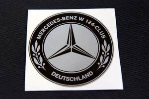 * Mercedes W124 Club sticker A out .60mm benz ocitye Mercedes Benz owner Club c124a124 230e260e300e400e500e320e230te300te