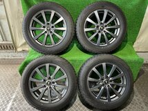 美品 ガリなし MANARAY SPORT 17インチ 7.0J +50 PCD114.3 5H【215/60R17】BLIZZAK REVO 2016年製 6分山 冬 スタッドレスタイヤ付4本セット_画像1