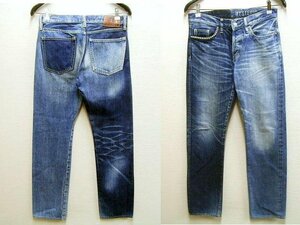 ◇即決[W30]美品 HYSTERIC GLAMOUR 14SS HRLR加工 0241AP12 ドッキング コンビ スタッズデニム セルビッチ パンツ■5600