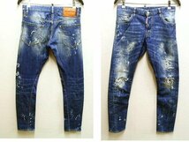 ◇即決[44]DSQUARED2 SEXY TWIST JEAN 17SS S74LB0082 ストレッチ デニム セクシーツイスト スリム ジーン パンツ■5614_画像1