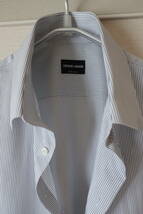 Armani (アルマーニ): 黒ラベル スナップダウン・ワイシャツ・サイズ18.5/46 _画像4