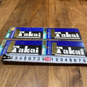 希少　当時物　未使用　訳ありジャンク　takai タカイ　ステッカー　4枚セット B-21