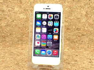 【中古】au iPhone5 32GB ホワイト&シルバー ME042J/A 制限〇 一括購入 本体(MHA796-6)