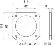 ドイツVISATON社 GRILLE 10PL ４インチ スピーカーグリル_画像4