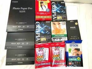 rrkk2009 ほぼ未開封EPSON エプソン 写真用紙 クリスピア 高光 沢 CANON 写真用紙 2L Photo Paper Pro etc まとめ 