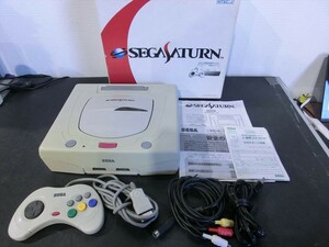 T【C2-96】【80サイズ】▲SEGA/セガサターン HST-3220 本体セット/ゲーム機/通電可/ジャンク扱い/※傷・汚れ有