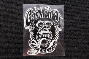 L新品PVC防水 ガスモンキーガレージ GasMonkeyGarage 縦ロゴ ステッカー L 約9.5cm x 12cm