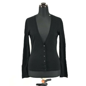  Italy made material use * Untitled * long sleeve cardigan [ lady's 2/ black / black ]UNTITLED*BG835