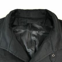 コムサイズム/COMME CA ISM★スタンドカラーコート【Mens size -M程度/黒/black】シンプル/ビジネス/Coats/Jackets/Jumpers◆BH292_画像4