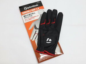  new goods * TaylorMade *TD307te. Rav ru grip 2.0 Golf glove *DURABLE GRIP*[N92992] black *25cm *1 sheets *.. packet 
