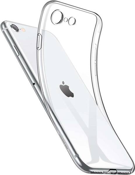 iPhone 7/8/SE2 用ケース クリア 透明 tpu シリコン スリム 薄型 ソフト スマホケース 耐衝撃 黄変防止 一体型 人気 携帯カバー