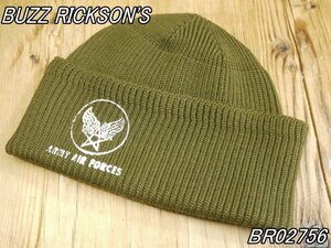 新品 バズリクソンズ A-4 MACHANIC CAP STENCIL ウールニットキャップ オリーブ BUZZ RICKSON'S BR02756