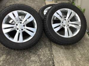 ☆彡ベンツ　ML/GL用　W16０系　１８インチ　２５５／５５R１８　スタットレス＆外品ホイル４本　製造年２０１７年　８分山　倉庫保管