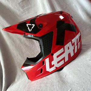 LEATT MOTO 3.5 V22 RED Lサイズ 59-60cm リアット モト3.5 オフロードヘルメット フルフェイス ヘルメット 公道使用可能 A51010-9