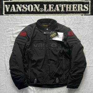 VANSON VS22111W 3XLサイズ バンソン 3シーズン対応ナイロンジャケット ライディングジャケット プロテクター装備 防寒 防風 A51003-17