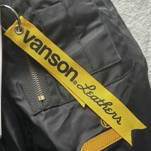 VANSON VS22108W MA-1 Lサイズ バンソン 3シーズン対応ナイロンジャケット ライディングジャケット 防寒 防風 プロテクター欠品　A51003-25_画像4