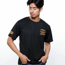 新品 未使用品 VANSON VS23806S 2XLサイズ ブランドロゴ入り プリントTシャツ メンズ バンソン 半袖 Tシャツ メッシュ A51018-1_画像2