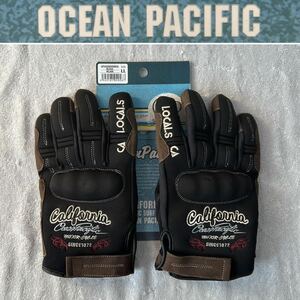 SALE Ocean Pacific OPVG-2002W BLACK LLサイズ OP オーシャンパシフィック 防水ライディンググローブ バイク スマホ対応 A51023-14