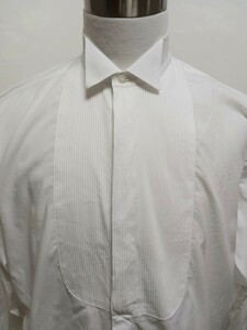 ●BARNEYS NEWYORK バーニーズニューヨーク　ドレスシャツ　ウィングカラー　正装　白　XLサイズ　綿100%