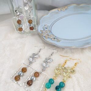 ハンドメイドピアス No.186