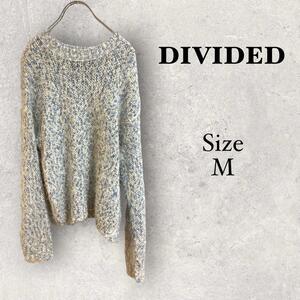 39a901 DIVIDED ディバイデッド　レディース　セーター　グレー虹色