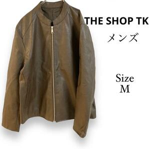 1038 THE SHOP TK 【M】ライダースジャケット　フェイスレザー