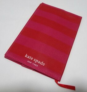 ■ケイトスペード ブックカバー 文庫本 赤 kate spade NEW YORK■