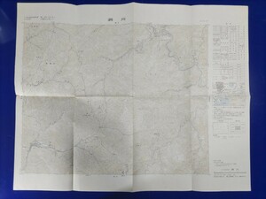 25000分の1地形図【洞川】国土地理院発行・平成元年修正測量・平成2年発行　《山上ヶ岳・大峯奥駈道・洞川温泉・天川村》