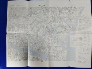 25000分の1地形図【板東】国土地理院発行・平成4年修正測量・平成5年発行　《徳島空港・松茂・北島・高徳線・鳴門線・旧吉野川》