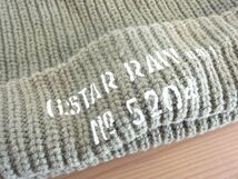 △ G-STAR ▽ ５２０４　レディース・メンズ　カーキ色　編み込みニット　ニット帽　サイズ５７cm〜５９cm　キャップ　帽子_画像7